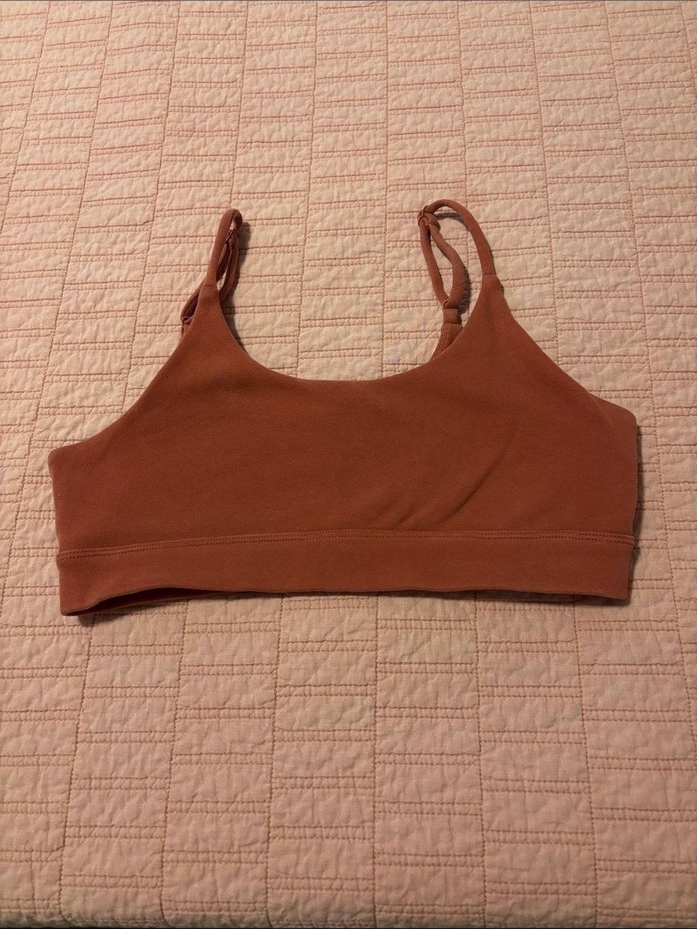 Everyday Scoop-Neck Bralette in Rust